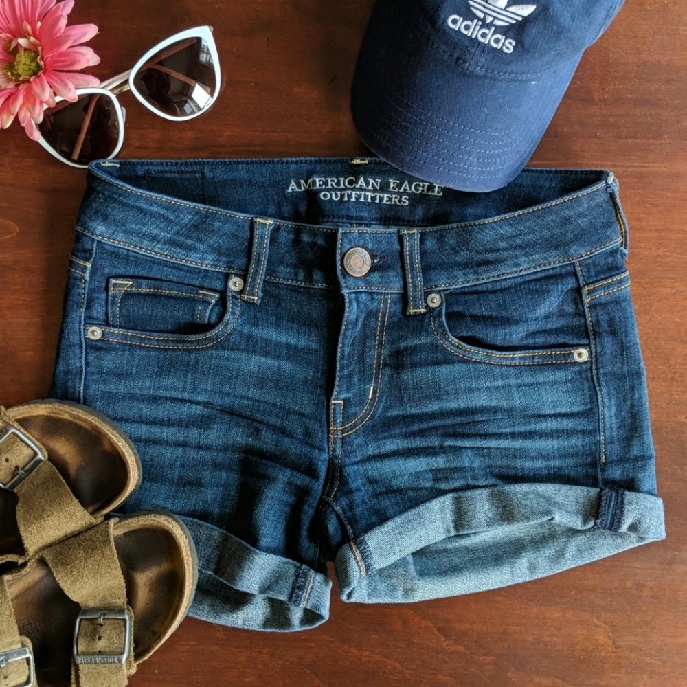 American Eagle stretchy denim shorts
